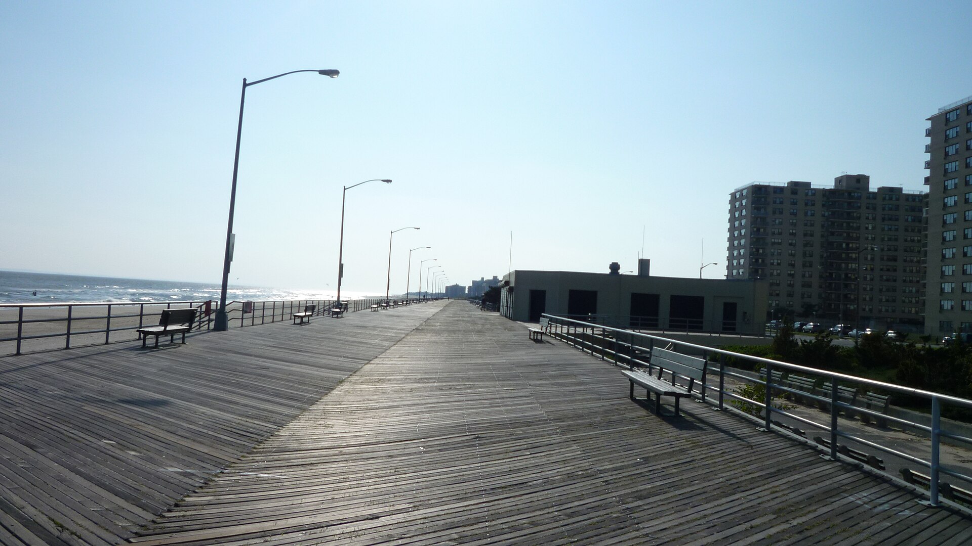 The boardwalk at Rockaway Beach, Queens
