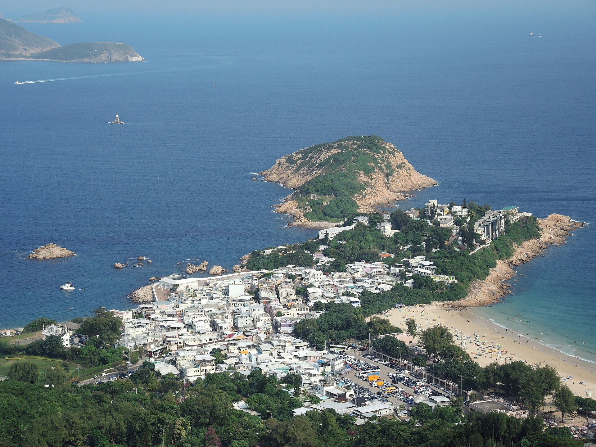 The Dragon's Back ridge above the south coast of Hong Kong Island