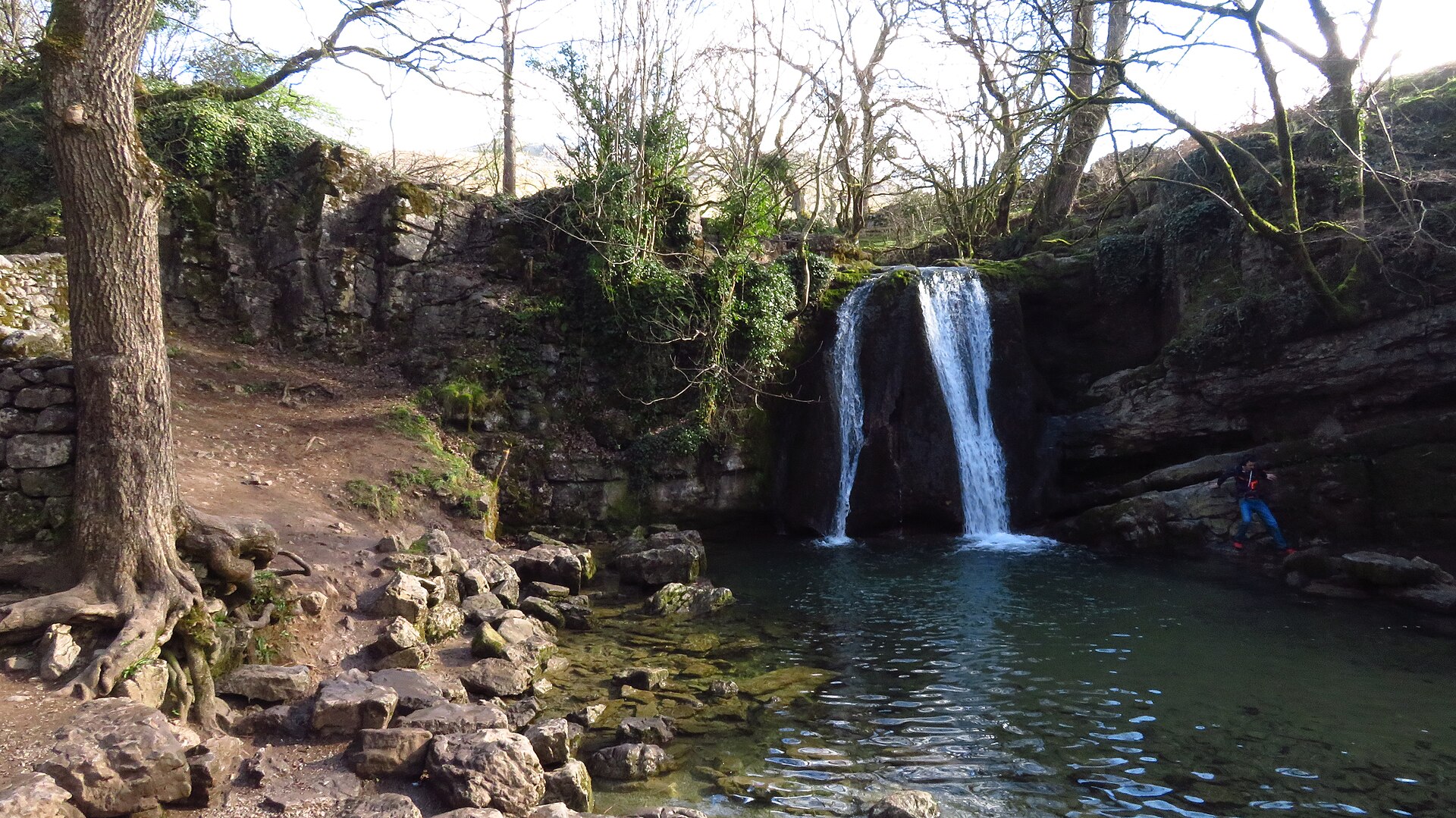 Janet's Foss waterfall and pool near Malham