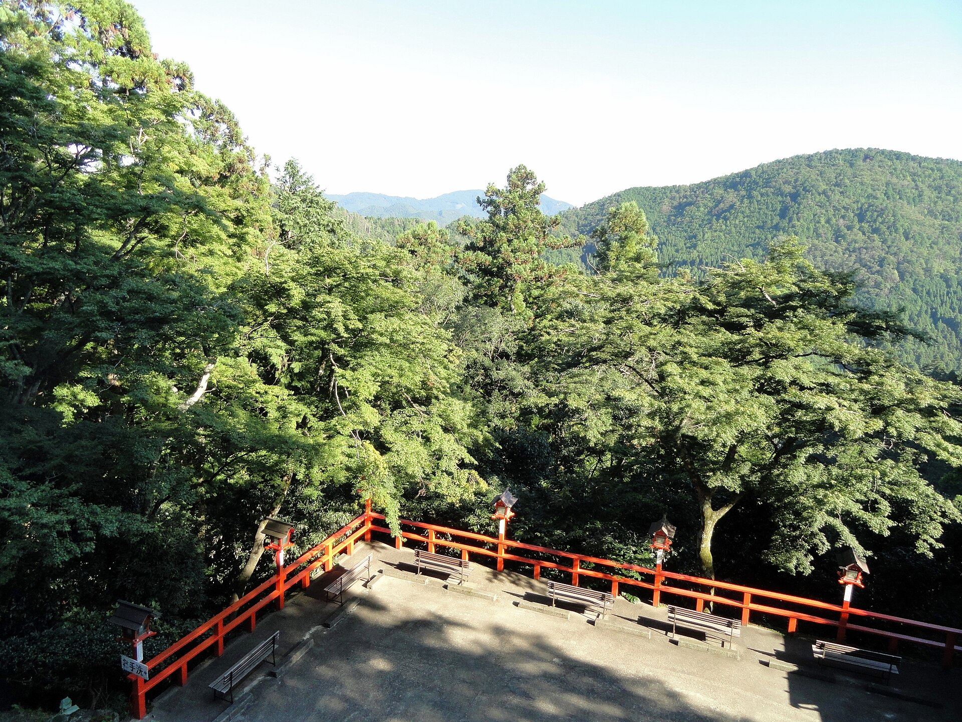 The mountain temple of Kurama-dera in the hills north of Kyoto