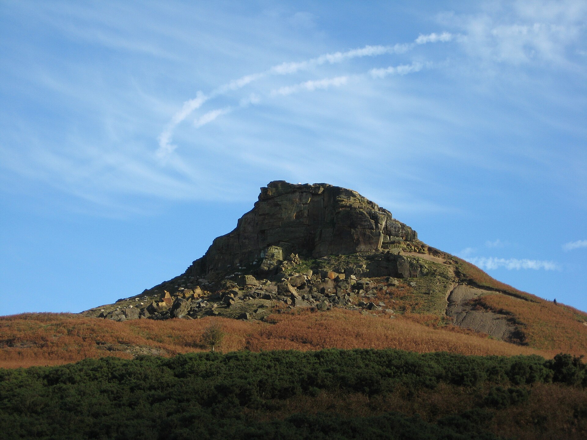 The distinctive summit of Roseberry Topping in North Yorkshire